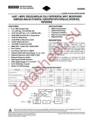 ADS8482IBRGZT datasheet  